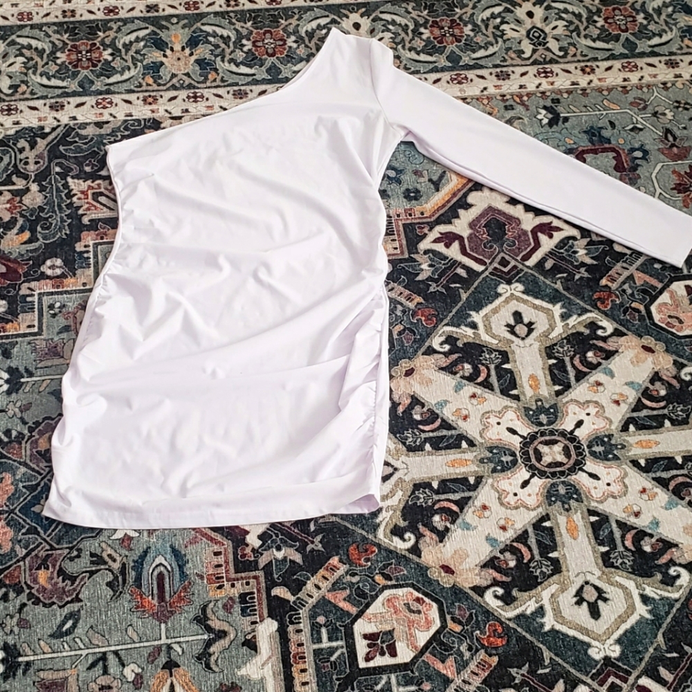White One Shoulder Dress